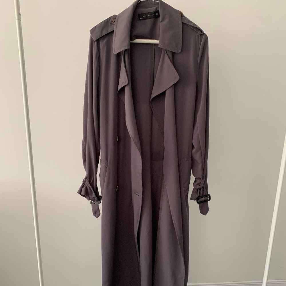CHARCOAL DUSTER COAT